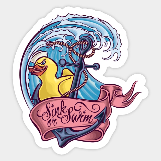 Sink or Swim Sticker by endi318